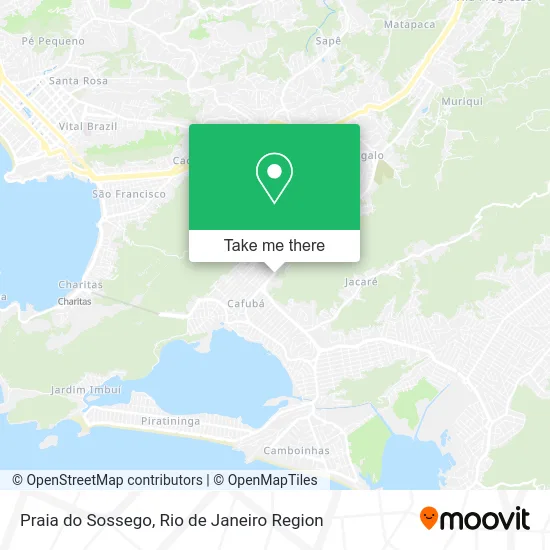 Praia do Sossego map