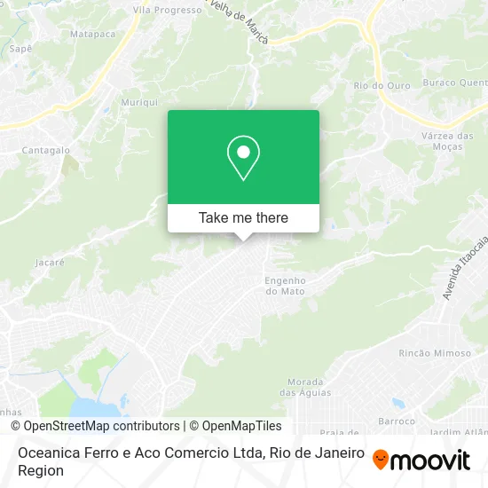 Oceanica Ferro e Aco Comercio Ltda map