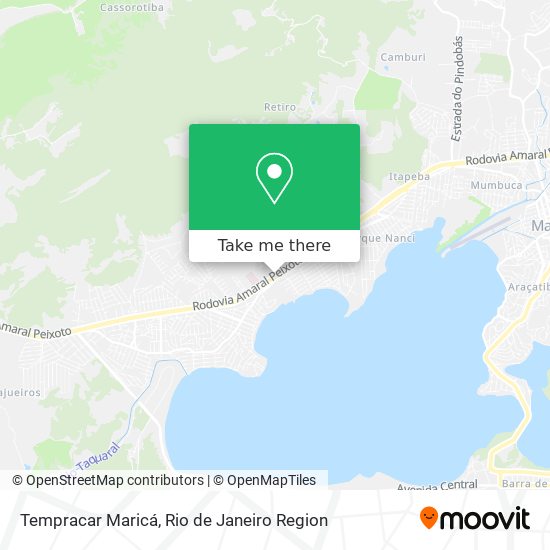 Tempracar Maricá map