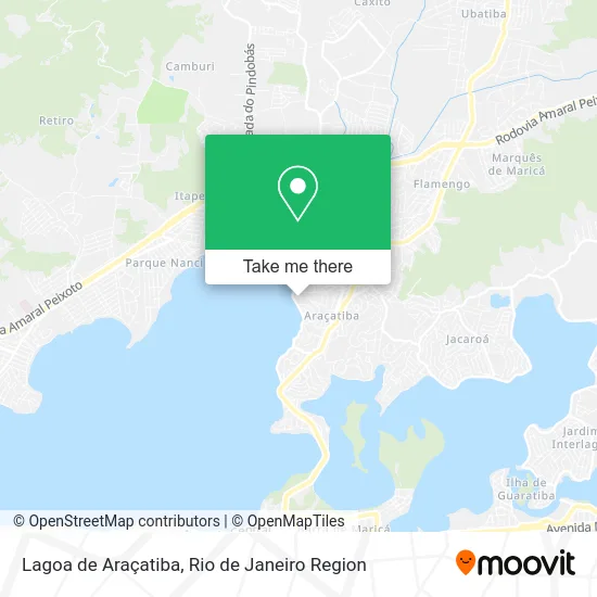 Lagoa de Araçatiba map