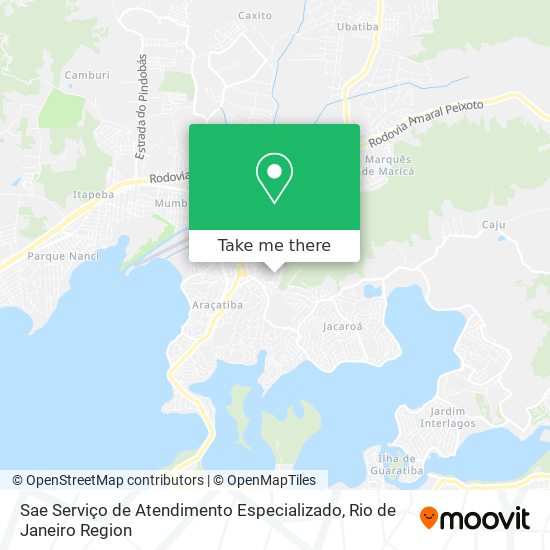 Sae Serviço de Atendimento Especializado map