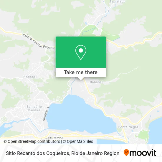 Sitio Recanto dos Coqueiros map