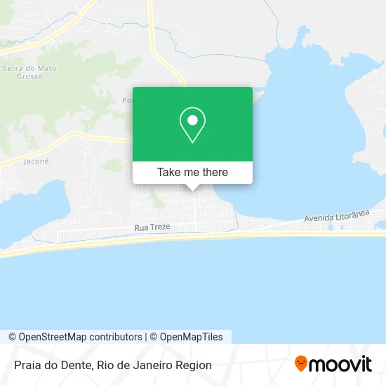 Praia do Dente map