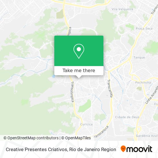 Creative Presentes Criativos map