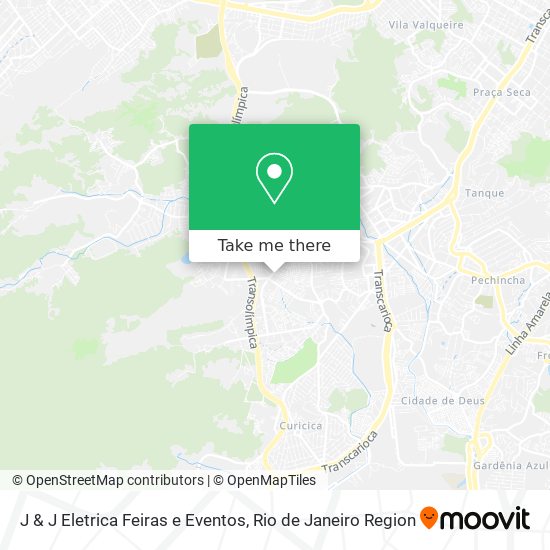 Mapa J & J Eletrica Feiras e Eventos