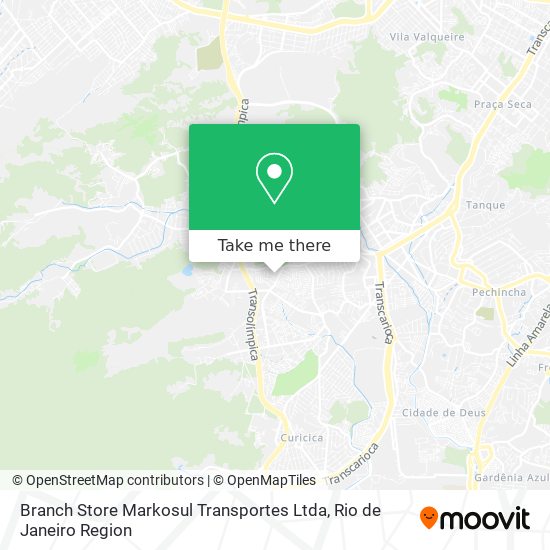 Branch Store Markosul Transportes Ltda map