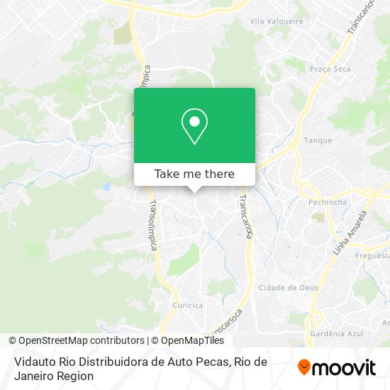 Mapa Vidauto Rio Distribuidora de Auto Pecas