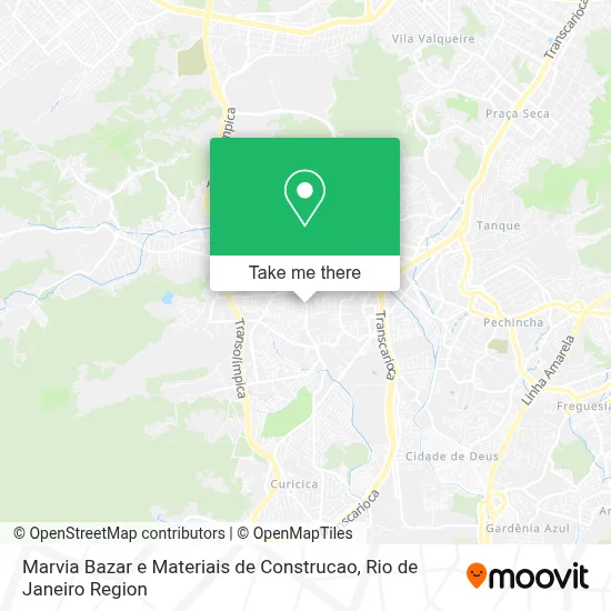 Marvia Bazar e Materiais de Construcao map