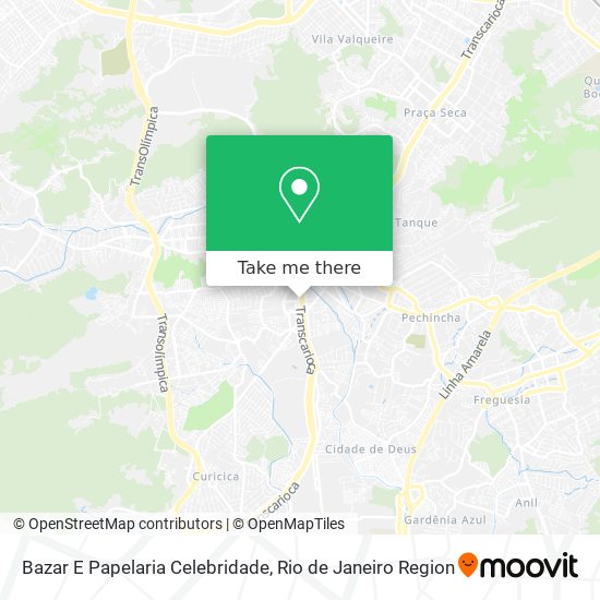 Bazar E Papelaria Celebridade map