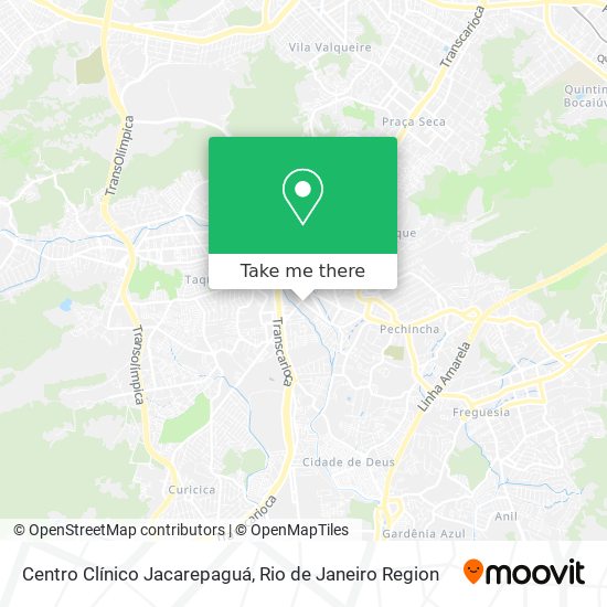 Centro Clínico Jacarepaguá map