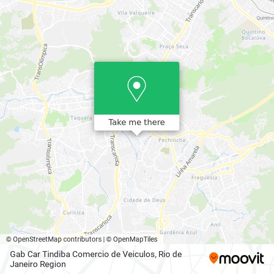 Gab Car Tindiba Comercio de Veiculos map