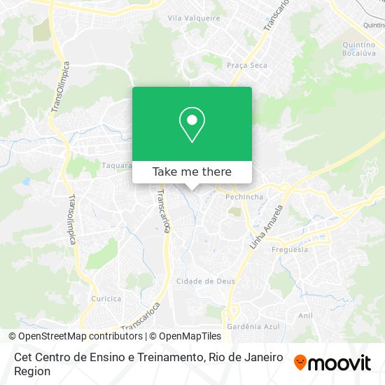 Cet Centro de Ensino e Treinamento map