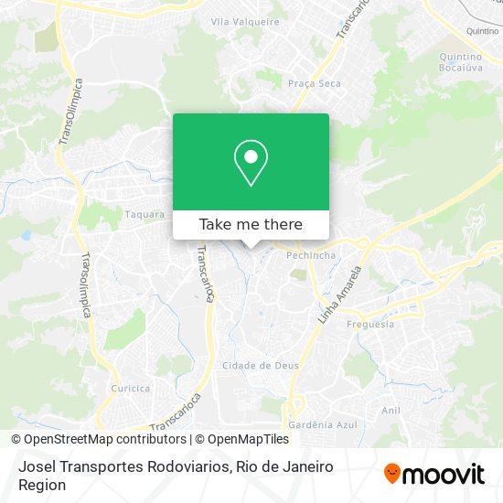 Josel Transportes Rodoviarios map