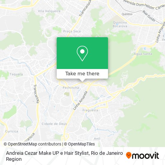 Andreia Cezar Make UP e Hair Stylist map