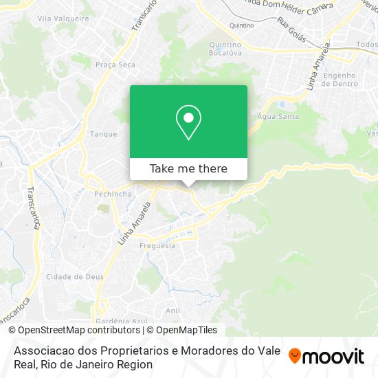 Mapa Associacao dos Proprietarios e Moradores do Vale Real