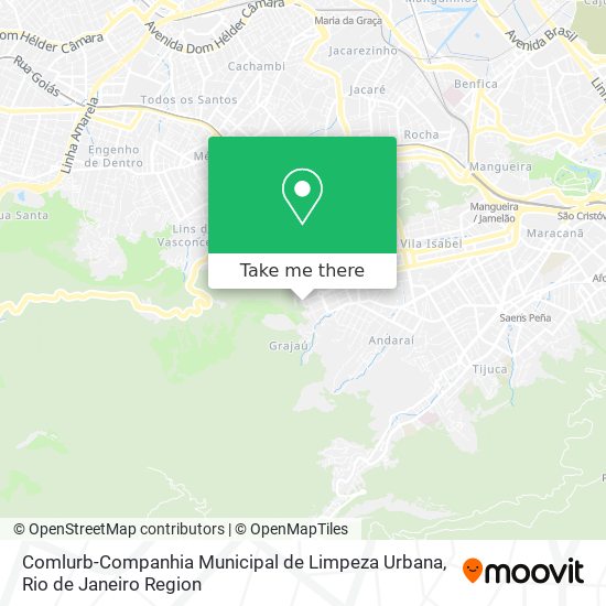 Mapa Comlurb-Companhia Municipal de Limpeza Urbana