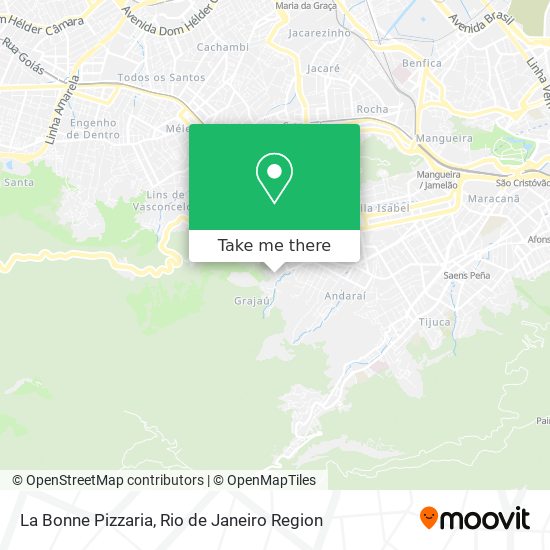 Mapa La Bonne Pizzaria