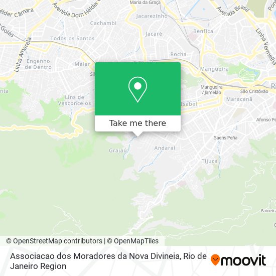 Mapa Associacao dos Moradores da Nova Divineia