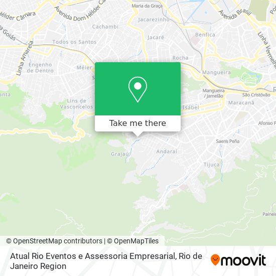 Mapa Atual Rio Eventos e Assessoria Empresarial