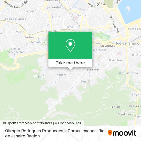 Mapa Olimpio Rodrigues Producoes e Comunicacoes