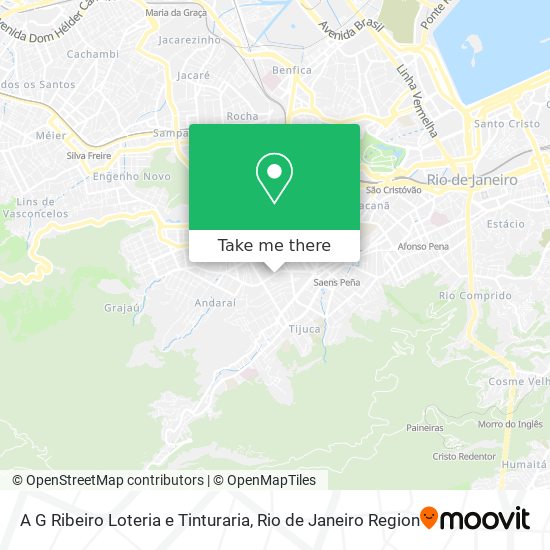 Mapa A G Ribeiro Loteria e Tinturaria