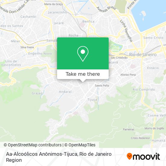 Mapa Aa-Alcoólicos Anônimos-Tijuca