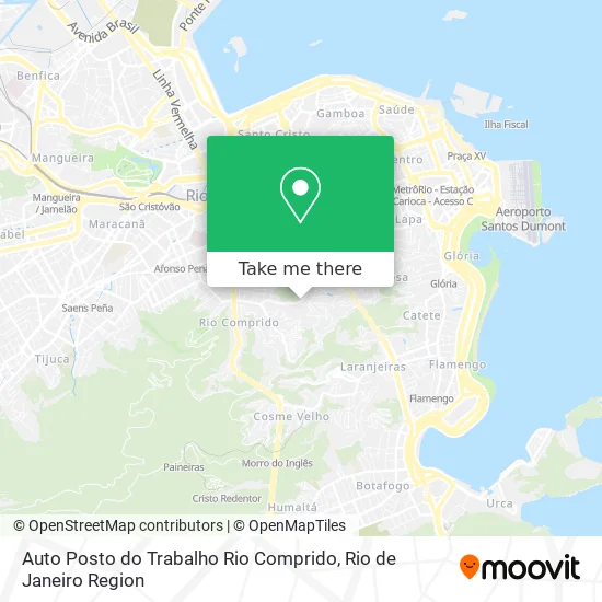 Auto Posto do Trabalho Rio Comprido map