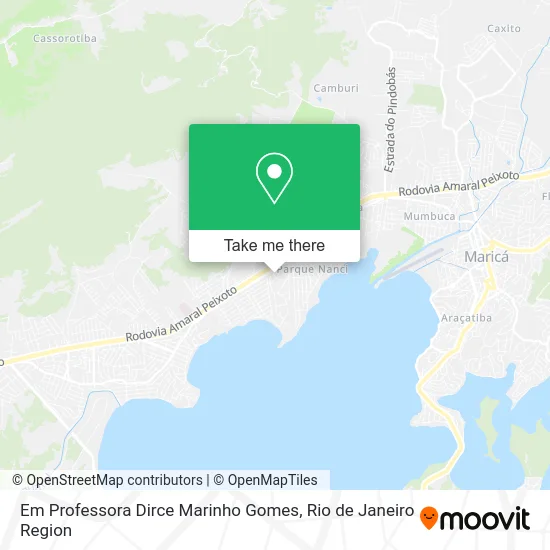 Em Professora Dirce Marinho Gomes map