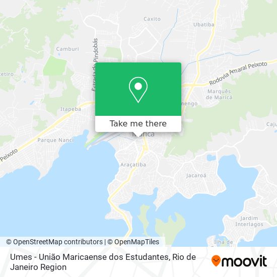 Umes - União Maricaense dos Estudantes map