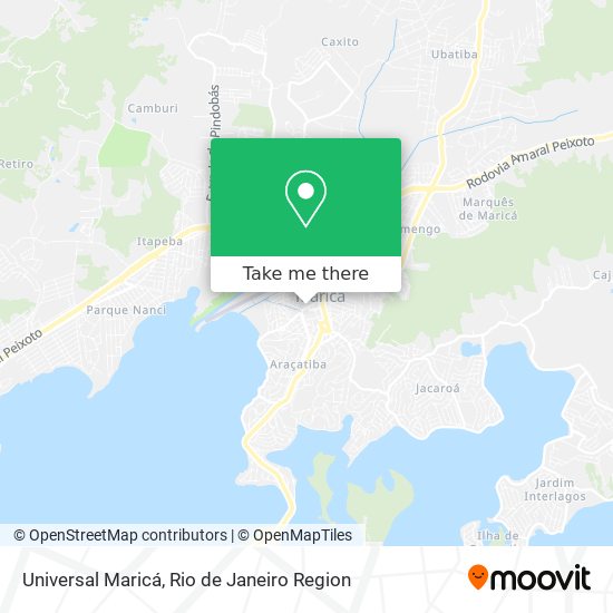 Universal Maricá map