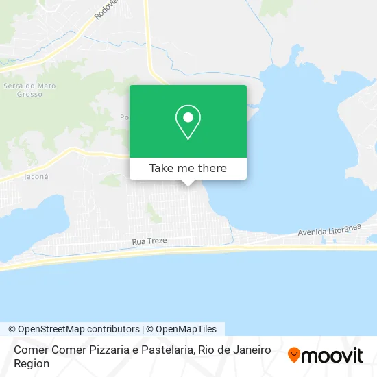 Comer Comer Pizzaria e Pastelaria map