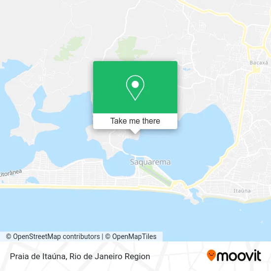 Praia de Itaúna map