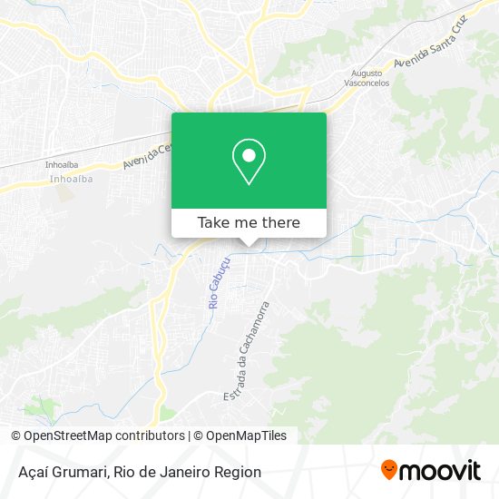 Açaí Grumari map