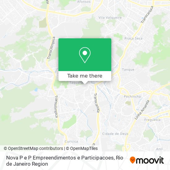 Mapa Nova P e P Empreendimentos e Participacoes