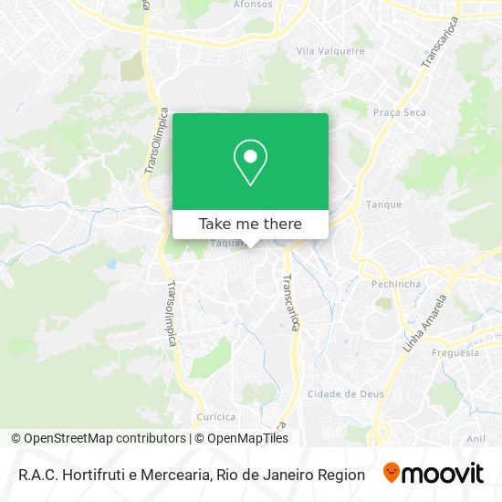 Mapa R.A.C. Hortifruti e Mercearia