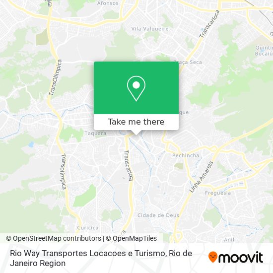 Rio Way Transportes Locacoes e Turismo map