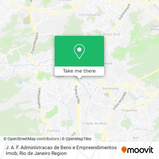 J. A. F. Administracao de Bens e Empreendimentos Imob map