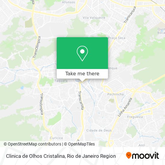 Clinica de Olhos Cristalina map