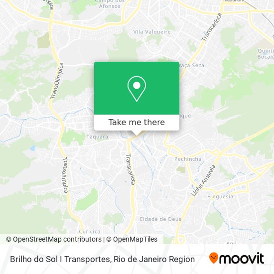 Mapa Brilho do Sol I Transportes