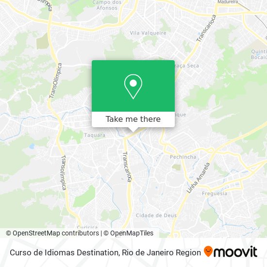 Curso de Idiomas Destination map