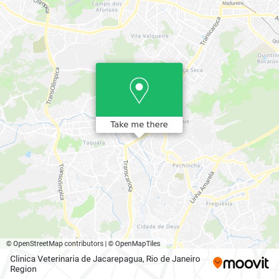 Clinica Veterinaria de Jacarepagua map