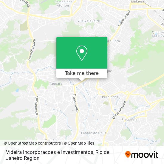 Mapa Videira Incorporacoes e Investimentos