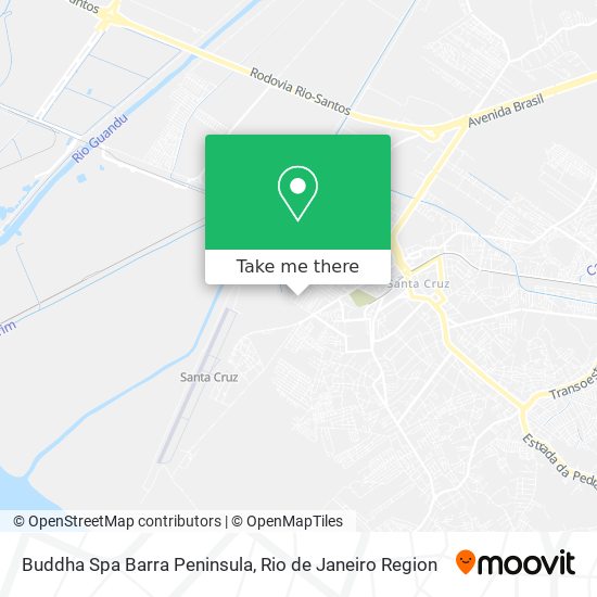Buddha Spa Barra Peninsula map