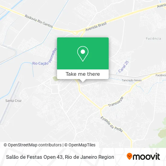 Salão de Festas Open 43 map