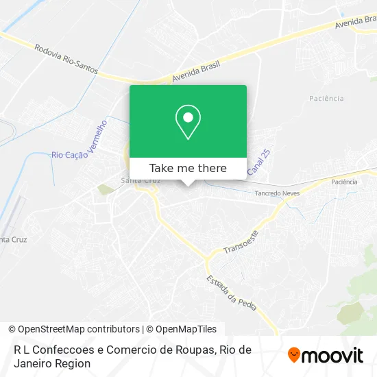 R L Confeccoes e Comercio de Roupas map
