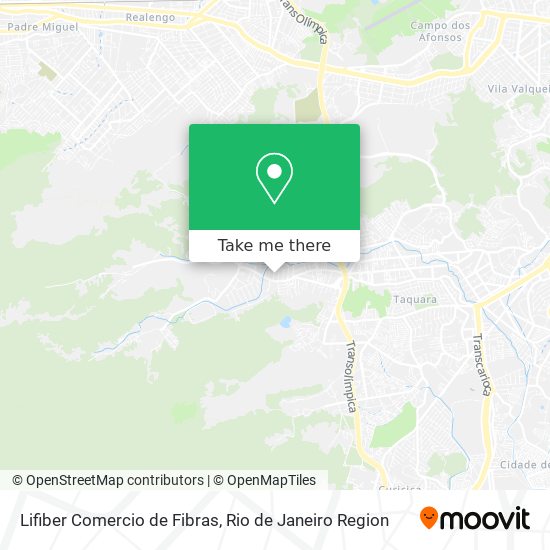 Mapa Lifiber Comercio de Fibras