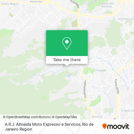 Mapa A.R.J. Almeida Moto Expresso e Servicos
