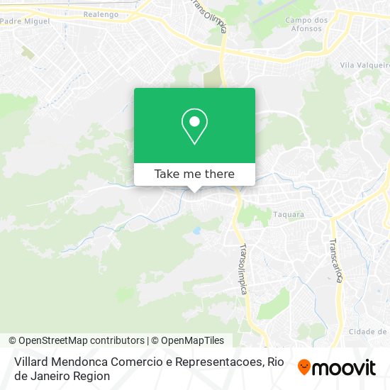 Mapa Villard Mendonca Comercio e Representacoes