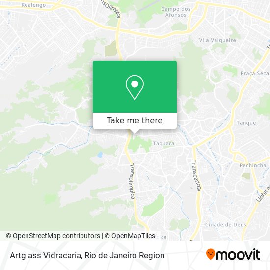Artglass Vidracaria map