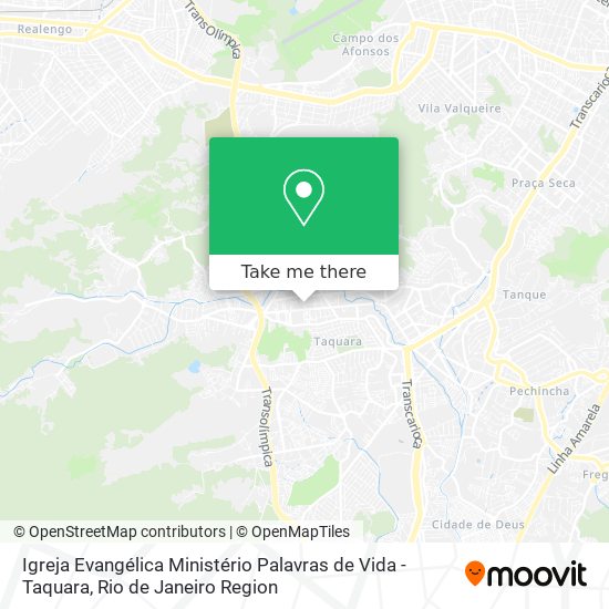 Igreja Evangélica Ministério Palavras de Vida - Taquara map